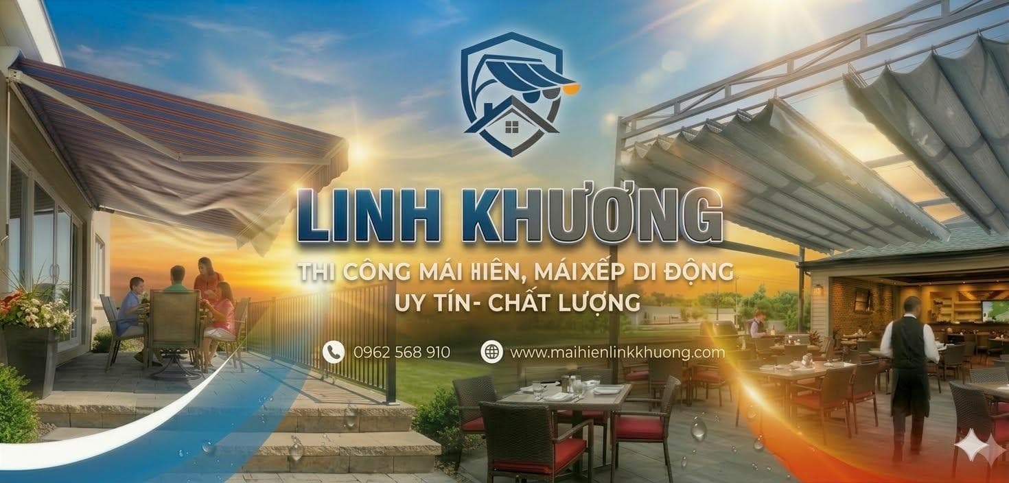 Cửa Cuốn Mái Hiên Linh Khương Linh Khương - Thi Công Mái Hiên, Mái Xếp Di Động Uy Tín TP.HCM